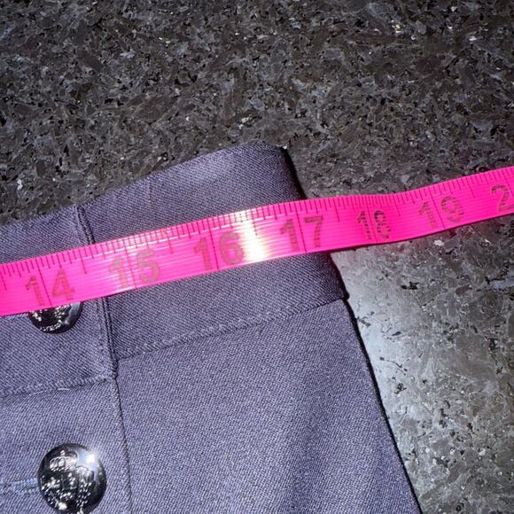 UEC EXPRESS Navy Blue Wide-Leg Pants with SAILOR NAUTICAL Button Detail Sz 10 - Picture 8 of 12